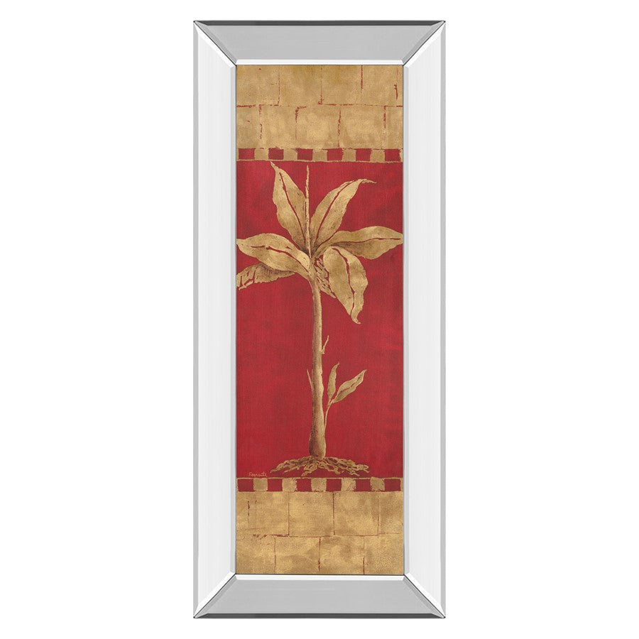 Classy Living Golden Palm Wall Art 18"x42", Mirrored Frame
