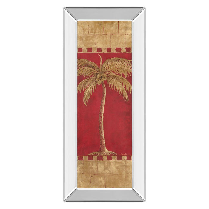 Classy Living Golden Palm Radiance Wall Art 18"x42", Mirrored Frame