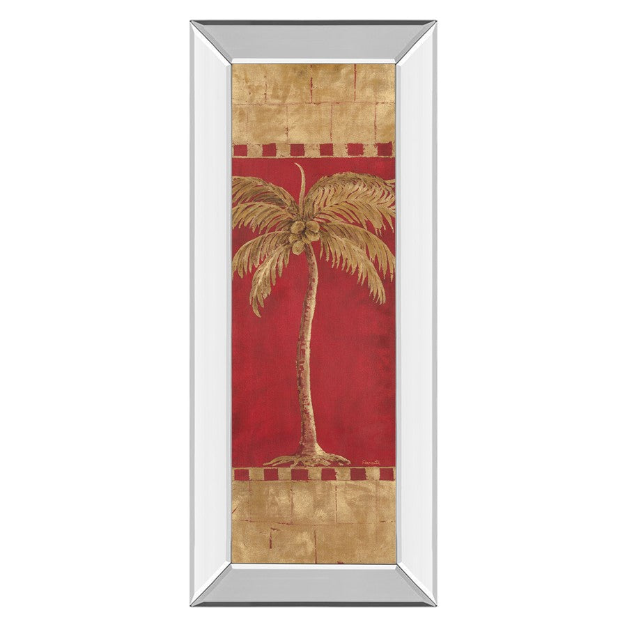 Classy Living Golden Palm Radiance Wall Art 18"x42", Mirrored Frame