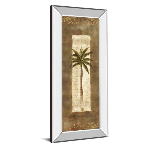 Classy Living Scroll Palm II Wall Art 18"x42", Mirrored Frame
