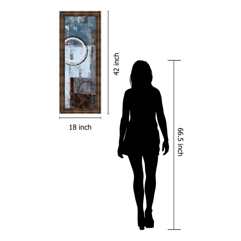 Classy Living Cool Dance I Wall Art 18"x42", Dark Chocolate Frame