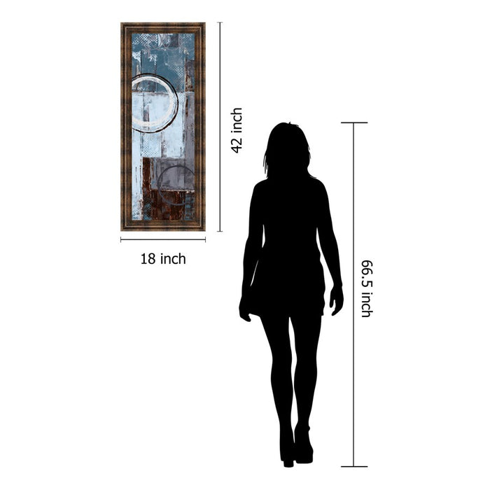 Classy Living Cool Dance I Wall Art 18"x42", Dark Chocolate Frame