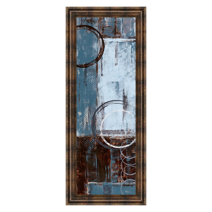 Classy Living Cool Dance II Wall Art 18"x42", Dark Chocolate Frame