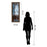 Classy Living Cool Dance II Wall Art 18"x42", Dark Chocolate Frame