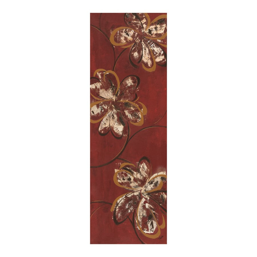 Classy Living Dancing Blossoms Wall Art 18"x42", Midnight Aura Frame