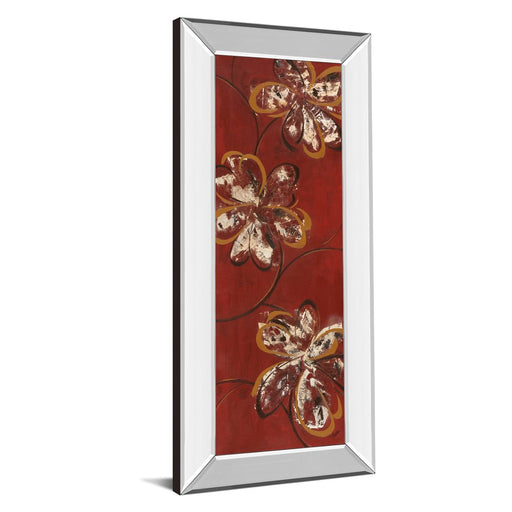 Classy Living Dancing Blossoms Wall Art 18"x42", Mirrored Frame