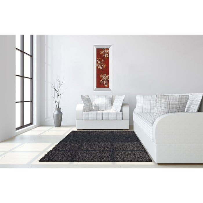 Classy Living Dancing Blossoms Wall Art 18"x42", Mirrored Frame