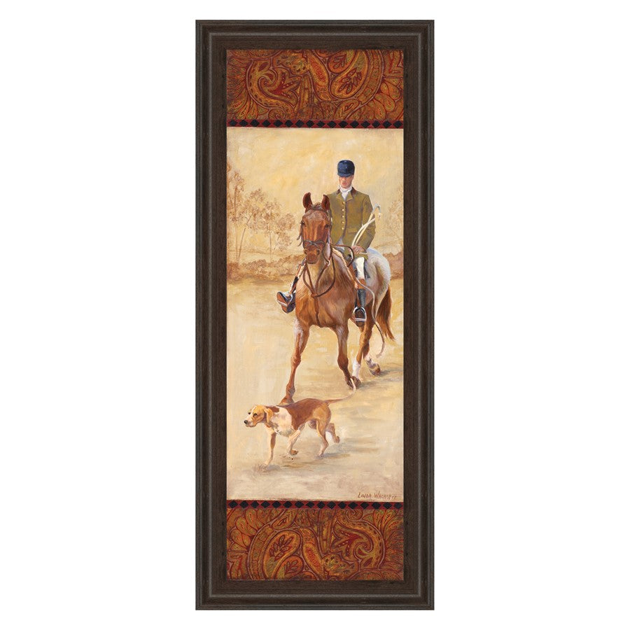 Classy Living Hunting Elegance Wall Art 18"x42", Cinnamon Mocha Frame
