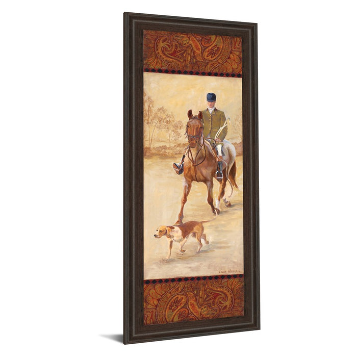 Classy Living Hunting Elegance Wall Art 18"x42", Cinnamon Mocha Frame