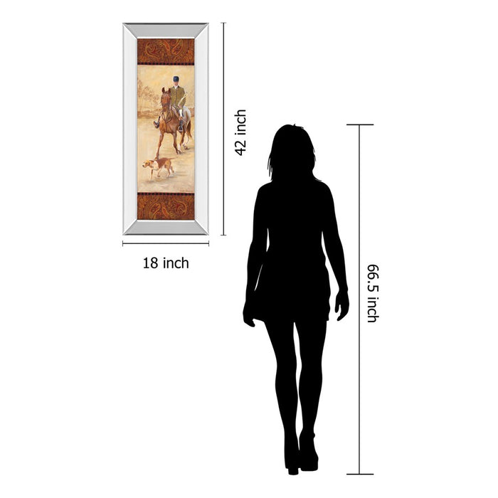 Classy Living Hunting Elegance Wall Art 18"x42", Mirrored Frame