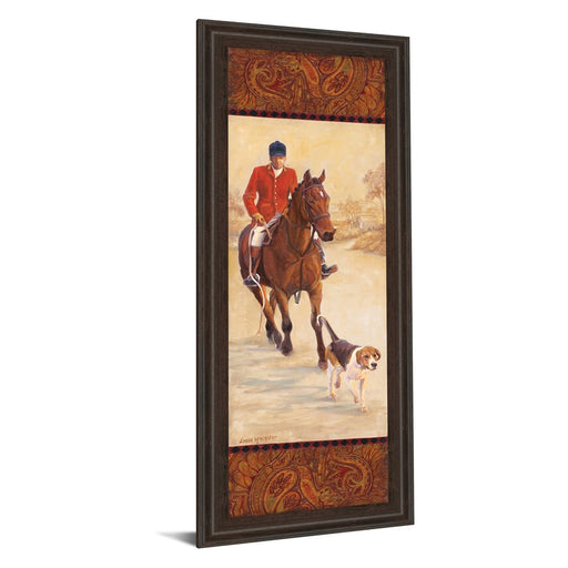 Classy Living On The Hunt I Wall Art 18"x42", Cinnamon Mocha Frame