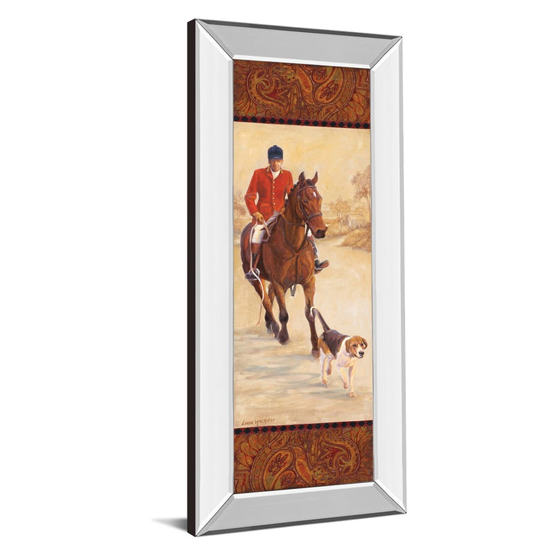 Classy Living On The Hunt I Wall Art 18"x42", Mirrored Frame