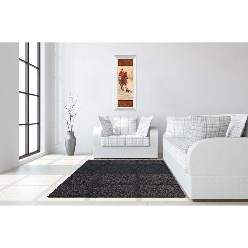 Classy Living On The Hunt I Wall Art 18"x42", Mirrored Frame