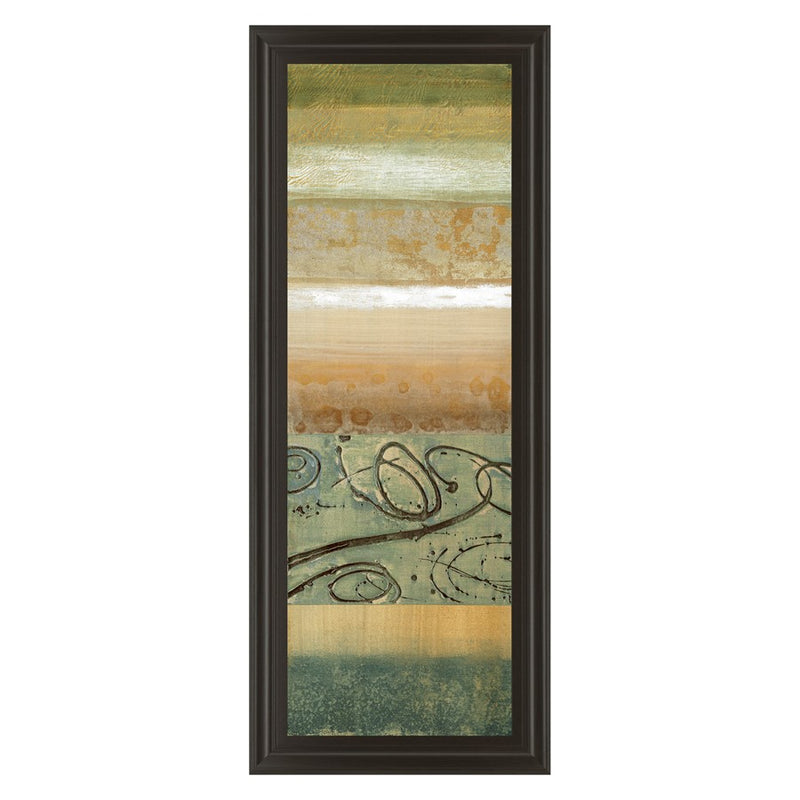 Classy Living Verdant Cascade Wall Art 18"x42", Dark Chocolate Frame