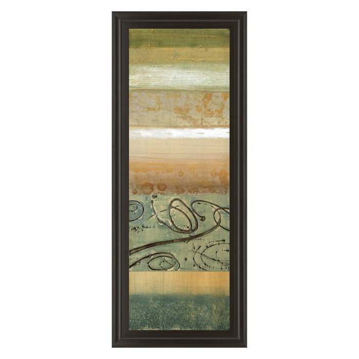 Classy Living Verdant Cascade Wall Art 18"x42", Dark Chocolate Frame