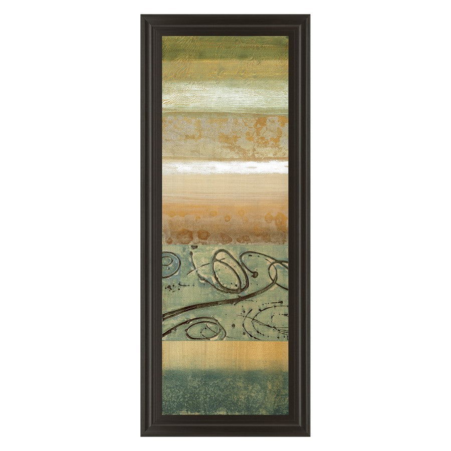 Classy Living Verdant Cascade Wall Art 18"x42", Dark Chocolate Frame