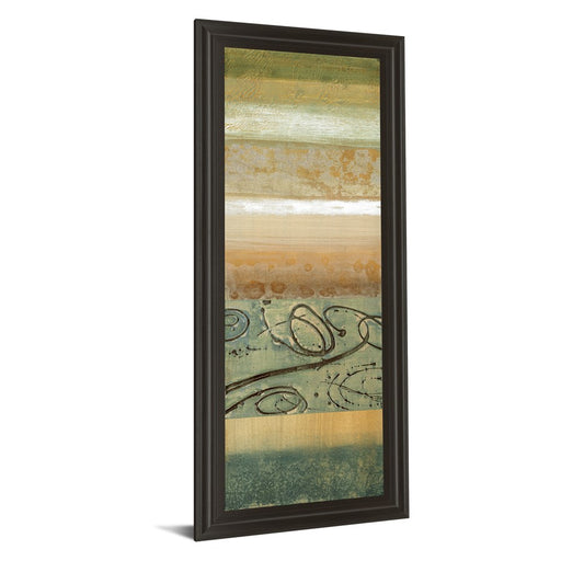 Classy Living Verdant Cascade Wall Art 18"x42", Dark Chocolate Frame