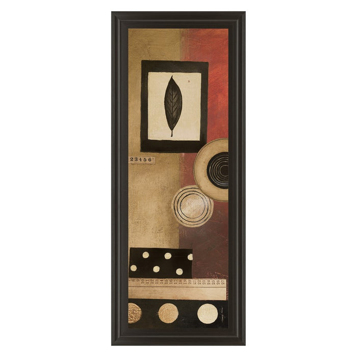 Classy Living Radius Panel I Wall Art 18"x42", Dark Chocolate Frame