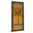 Classy Living Golden Palm I Wall Art 18"x42", Dark Chocolate Frame