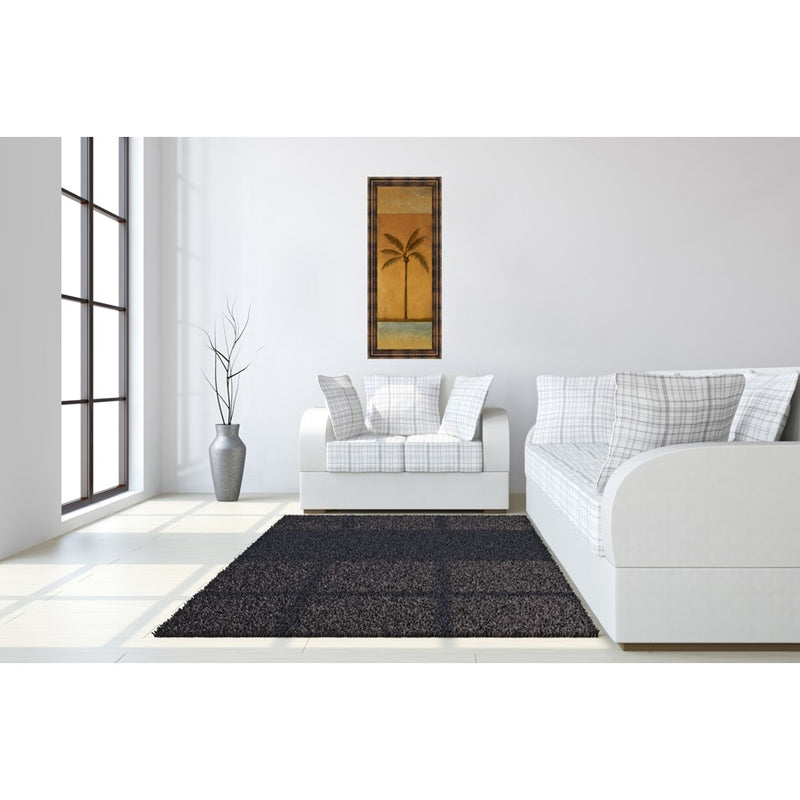 Classy Living Golden Palm I Wall Art 18"x42", Dark Chocolate Frame