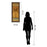 Classy Living Golden Palm I Wall Art 18"x42", Dark Chocolate Frame