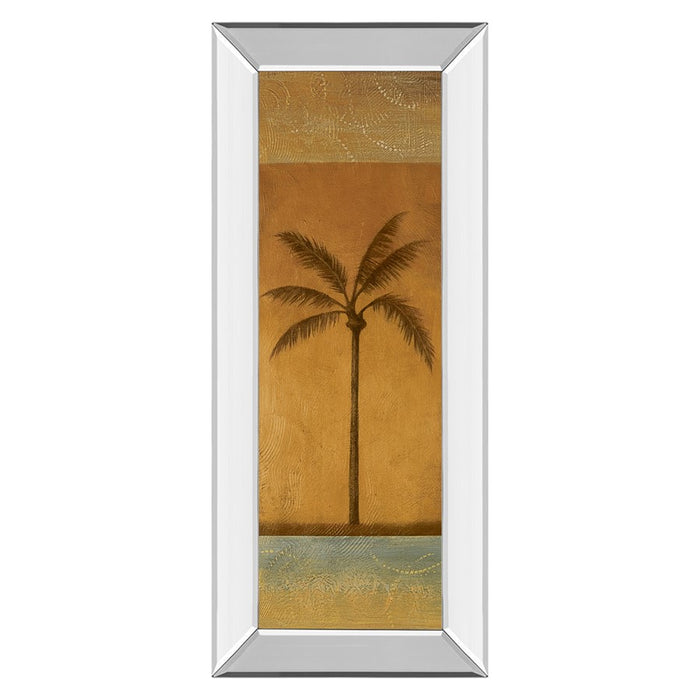 Classy Living Golden Palm I Wall Art 18"x42", Mirrored Frame - 1230MF