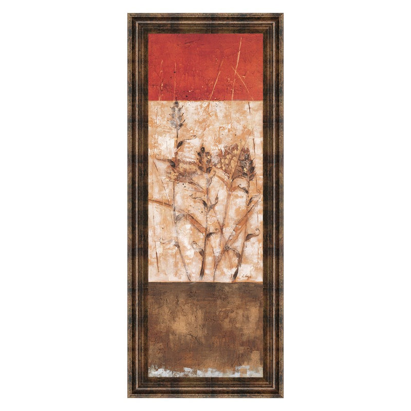 Classy Living Fresco I Wall Art 18"x42", Dark Chocolate Frame