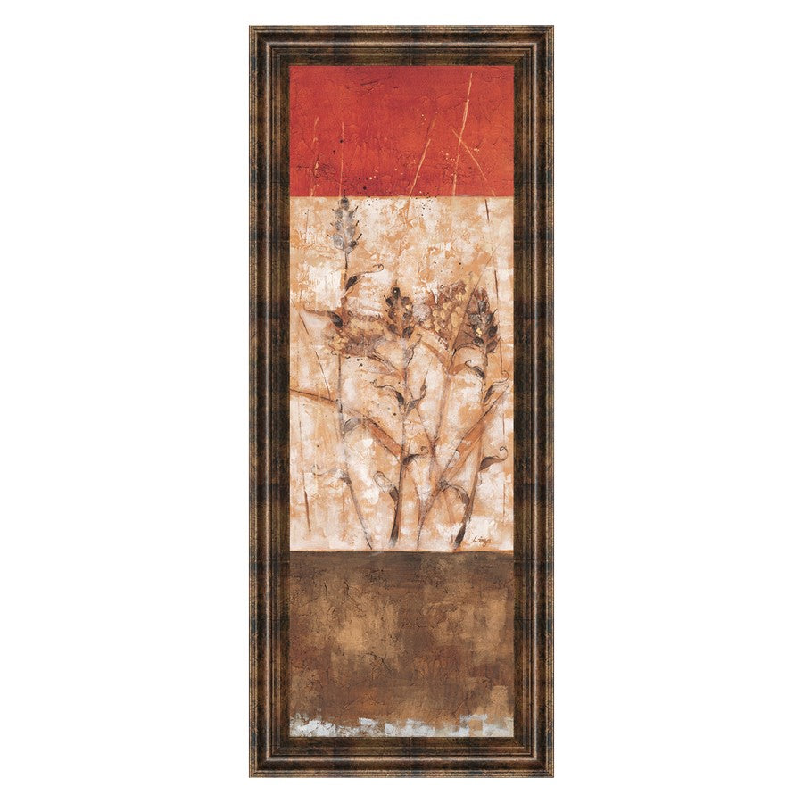 Classy Living Fresco I Wall Art 18"x42", Dark Chocolate Frame - 1234