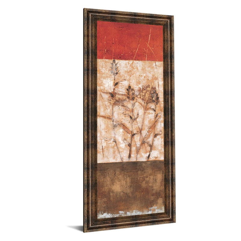 Classy Living Fresco I Wall Art 18"x42", Dark Chocolate Frame