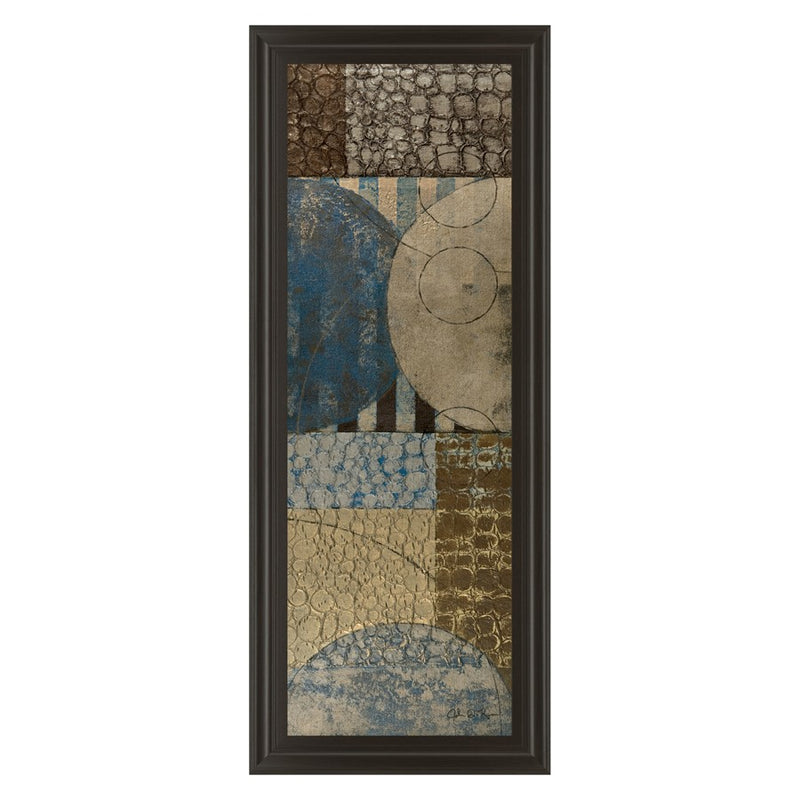 Classy Living Bubble Structure II Wall Art 18"x42", Dark Chocolate Frame