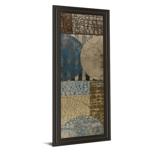 Classy Living Bubble Structure II Wall Art 18"x42", Dark Chocolate Frame