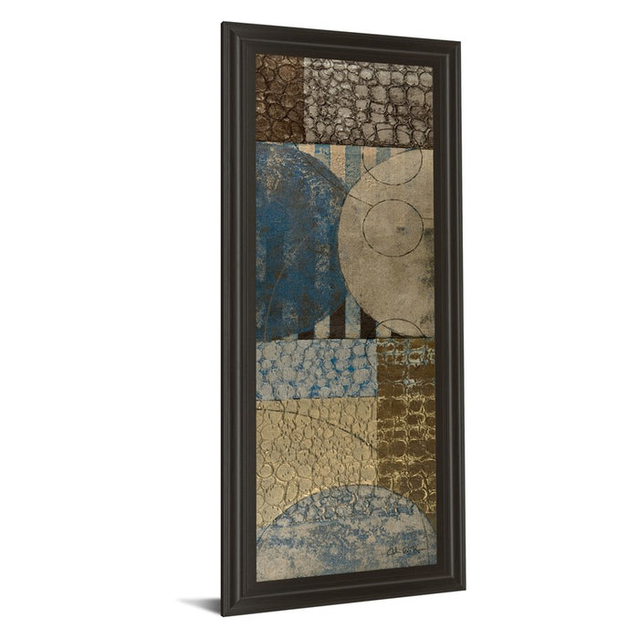 Classy Living Bubble Structure II Wall Art 18"x42", Dark Chocolate Frame