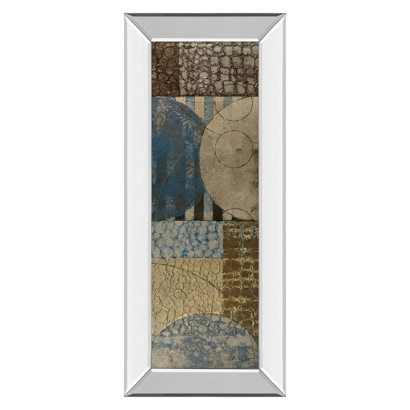 Classy Living Bubble Structure II Wall Art 18"x42", Mirrored Frame