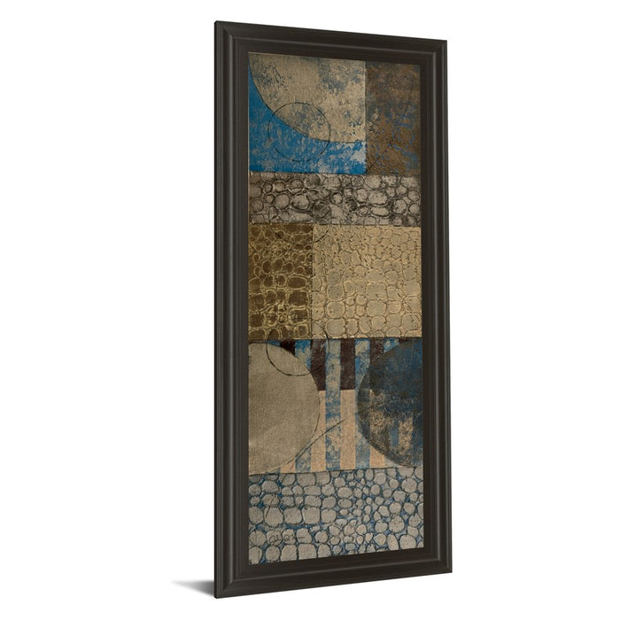 Classy Living Bubble Structure I Wall Art 18"x42", Dark Chocolate Frame