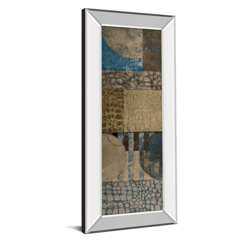 Classy Living Bubble Structure I Wall Art 18"x42", Mirrored Frame