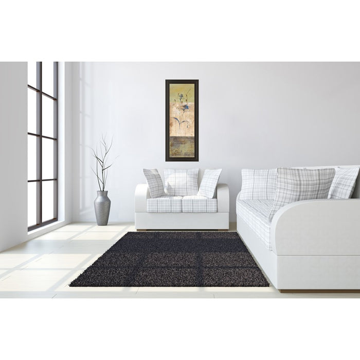 Classy Living Kimono Bloom Wall Art 18"x42", Dark Chocolate Frame