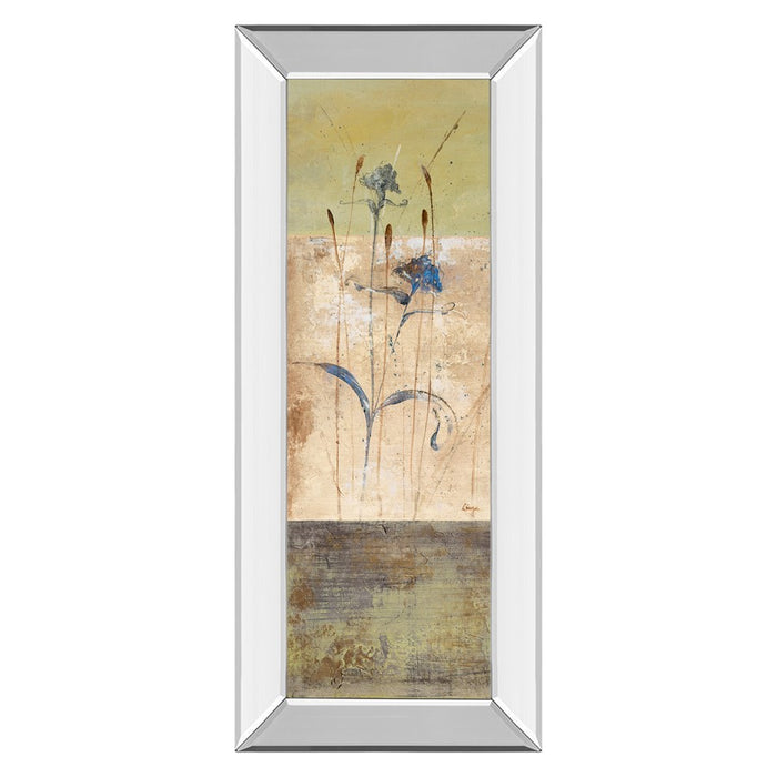 Classy Living Kimono Bloom Wall Art 18"x42", Mirrored Frame - 1240MF