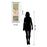 Classy Living Kimono II Wall Art 18"x42", Mirrored Frame