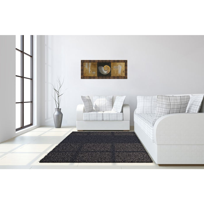Classy Living Seashell Spiral Wall Art 42"x18", Dark Chocolate Frame