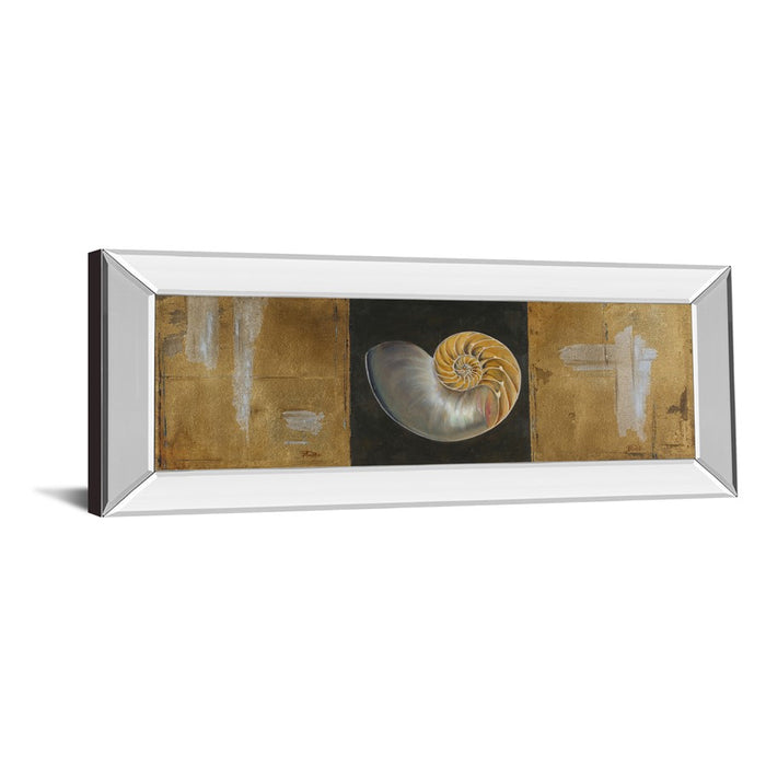 Classy Living Seashell Spiral Wall Art 42"x18", Mirrored Frame