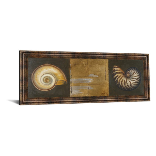 Classy Living Seashell Elegance Wall Art 42"x18", Dark Chocolate Frame