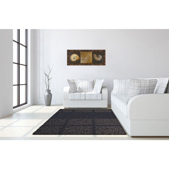 Classy Living Seashell Elegance Wall Art 42"x18", Dark Chocolate Frame