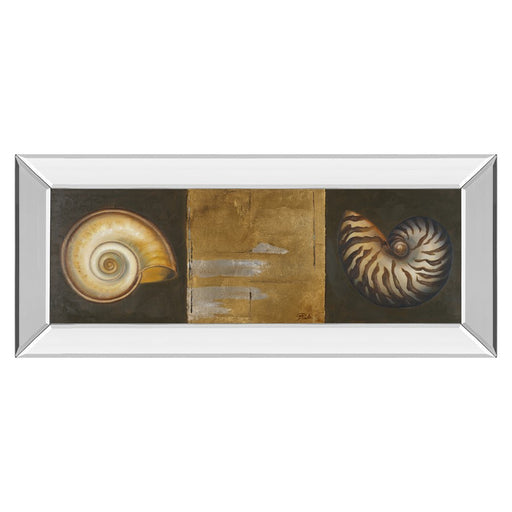 Classy Living Seashell Elegance Wall Art 42"x18", Mirrored Frame