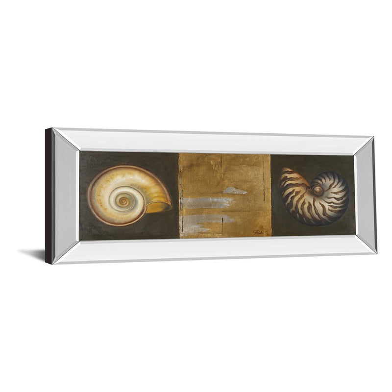 Classy Living Seashell Elegance Wall Art 42"x18", Mirrored Frame