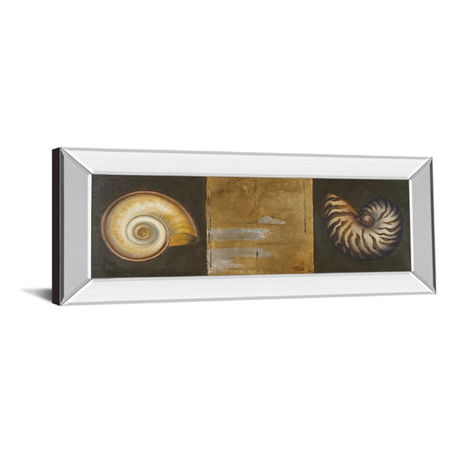 Classy Living Seashell Elegance Wall Art 42"x18", Mirrored Frame