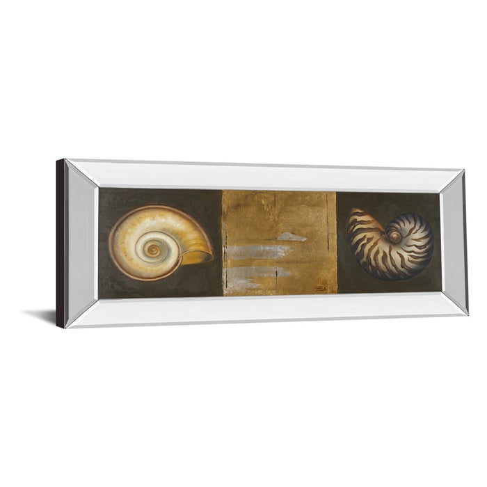 Classy Living Seashell Elegance Wall Art 42"x18", Mirrored Frame