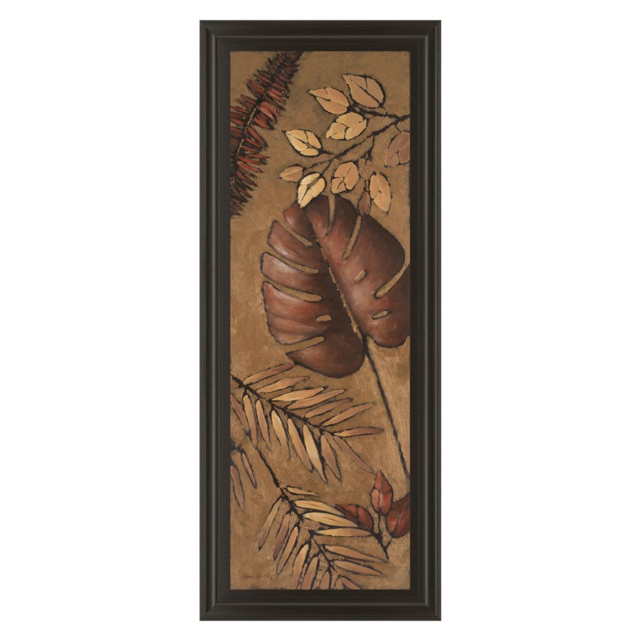 Classy Living Indian Summer IV Wall Art 18"x42", Dark Chocolate Frame