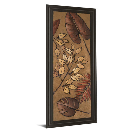 Classy Living Autumn Leaves Wall Art 18"x42", Dark Chocolate Frame