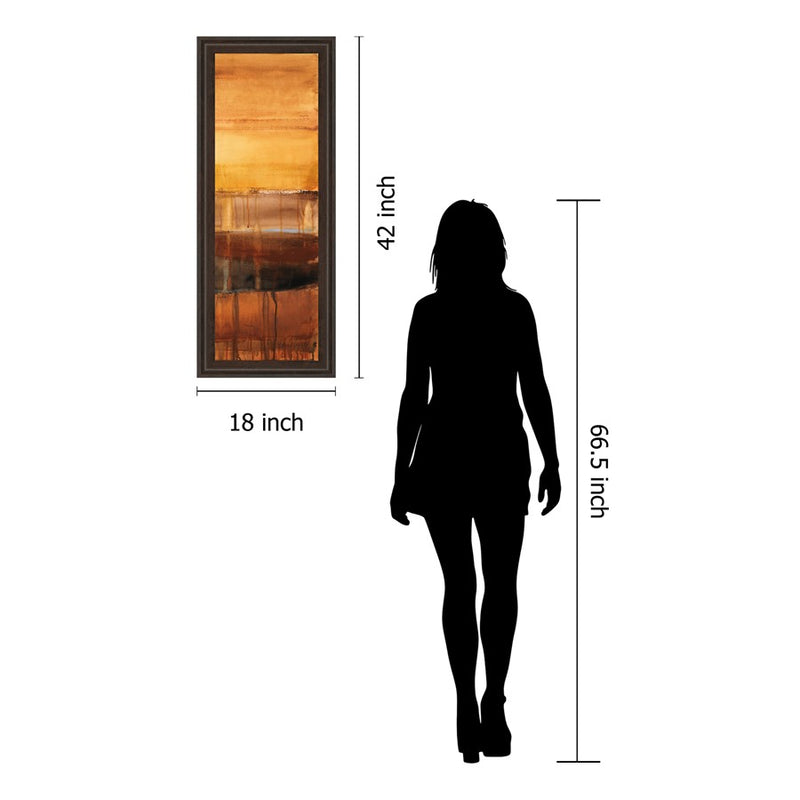 Classy Living Autumn Radiance Wall Art 18"x42", Cinnamon Mocha Frame