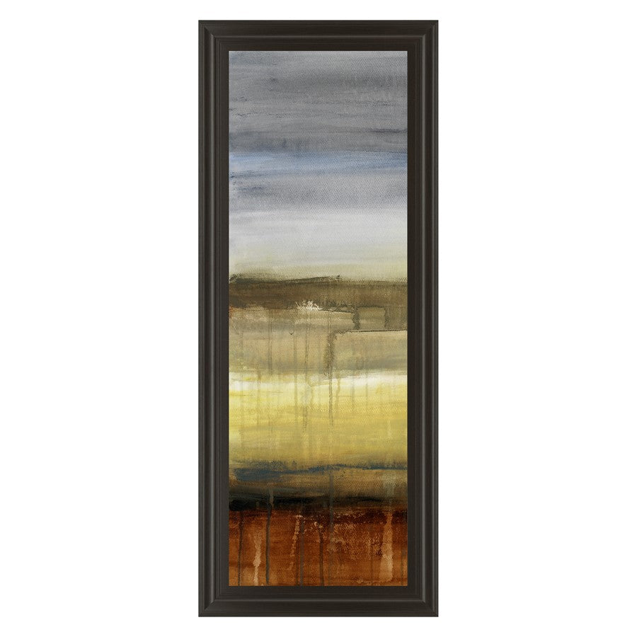 Classy Living Summer Rain Wall Art 18"x42", Dark Chocolate Frame